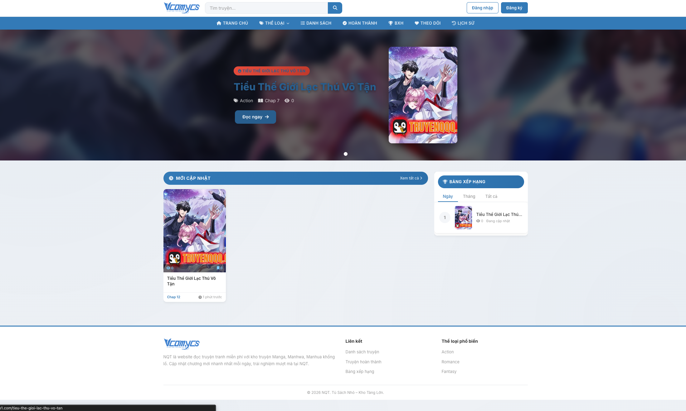 Truyện v19 – Nền Tảng Web Đọc Truyện Tranh Laravel + Redis + Crawler Otruyen - TRUYENV19 - ảnh 2
